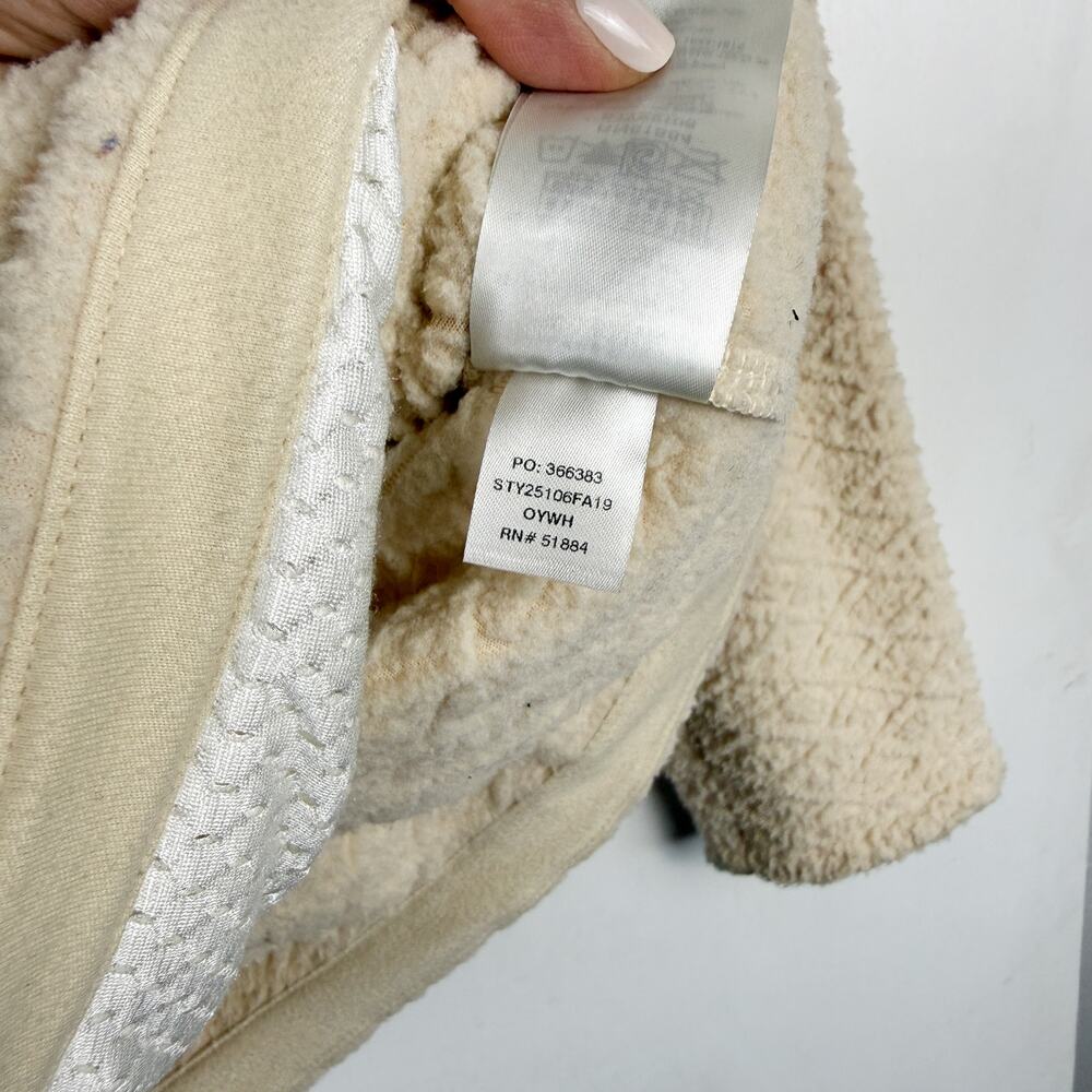 Patagonia Women's Diamond Capra Hoody Pullover Fleece Cream - M - Picture 6 of 10